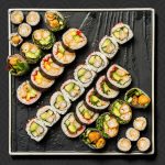 Crispy Ebi Selection med sprød rejer og sushi hos sushi restaurant i Næstved